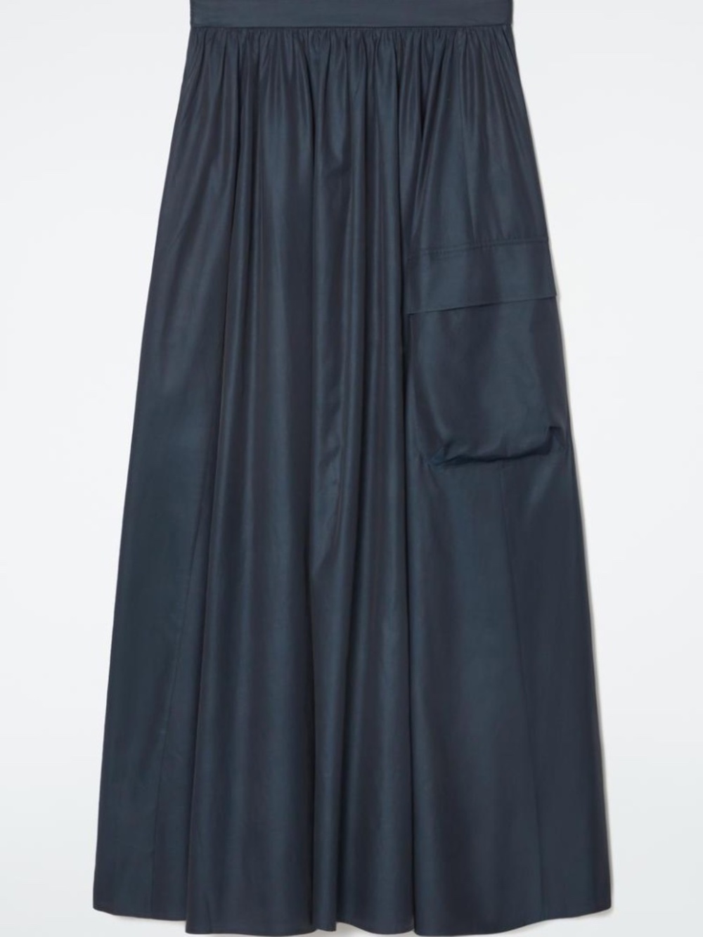 NWT! 💙 COS Utility Maxi Skirt, Navy Blue, Size 10 - Picture 3 of 8